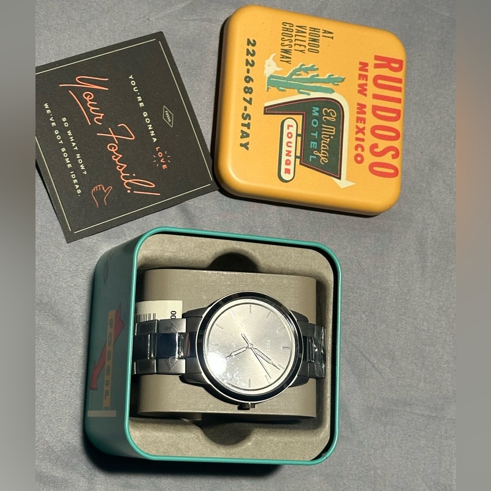 Fossil Men's 44MMSmoke Stainless Steel Watch